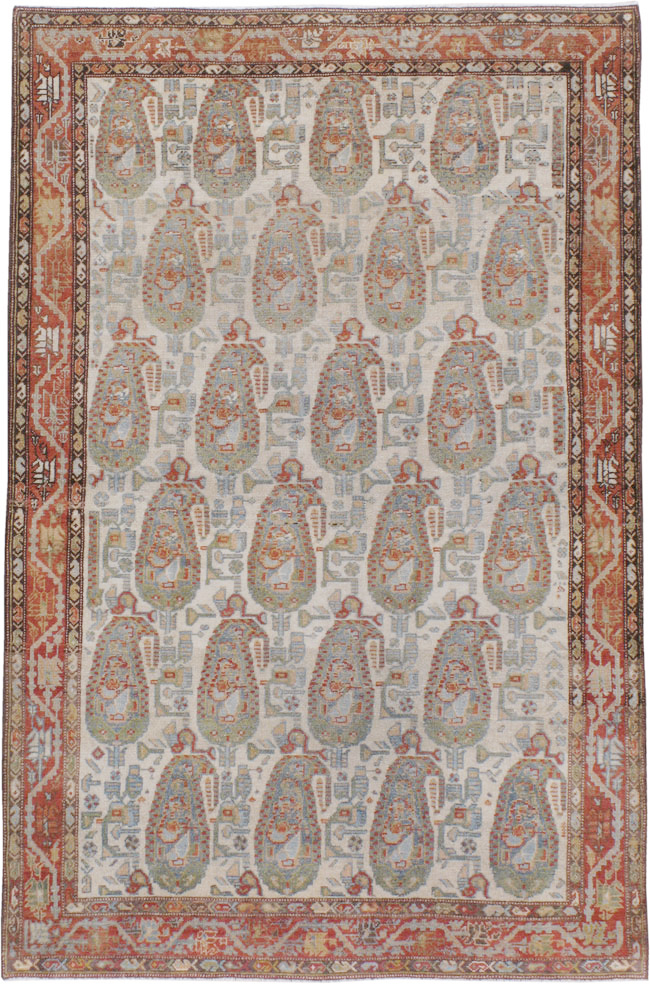 Antique Persian Malayer Rug, No.20748 - Gsblank