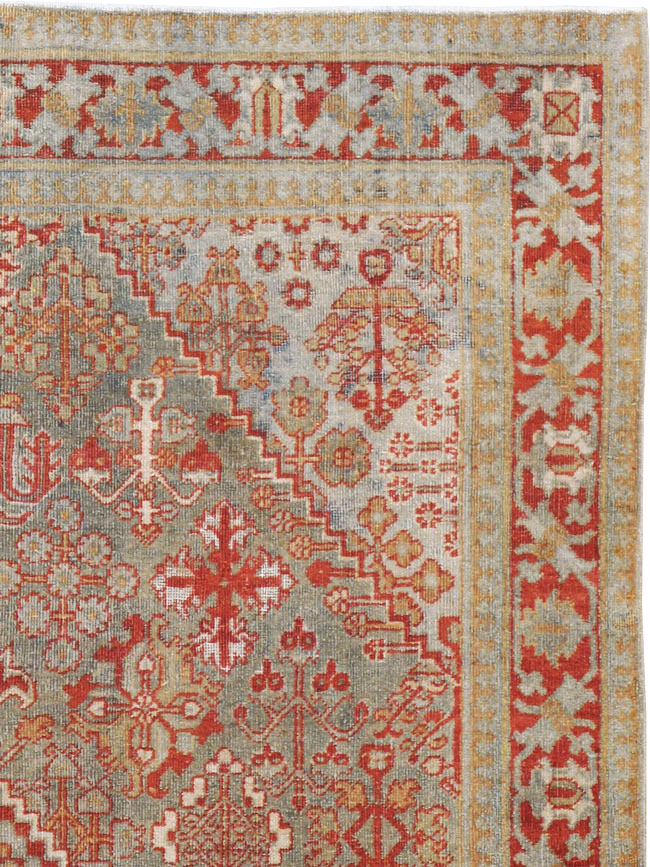 Vintage Persian Joshegan Rug, No.20759 - Gsblank