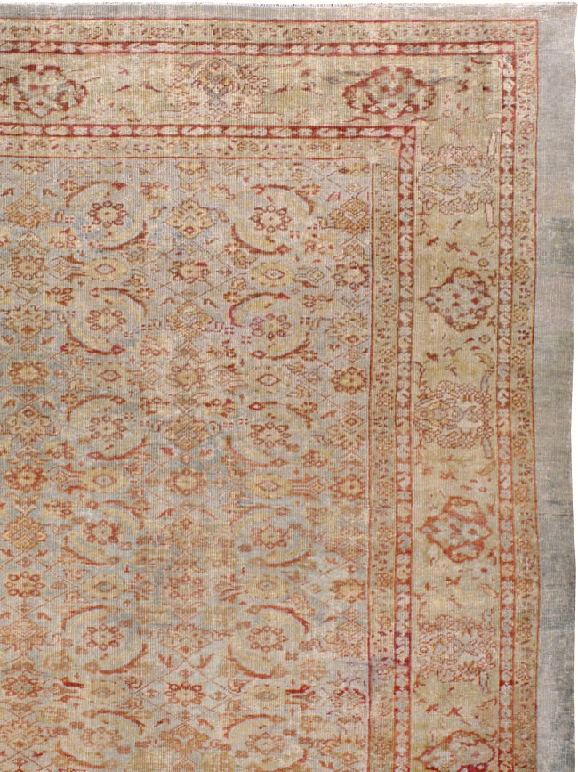 Antique Persian Mahal Square Carpet, No.20765 - Gsblank