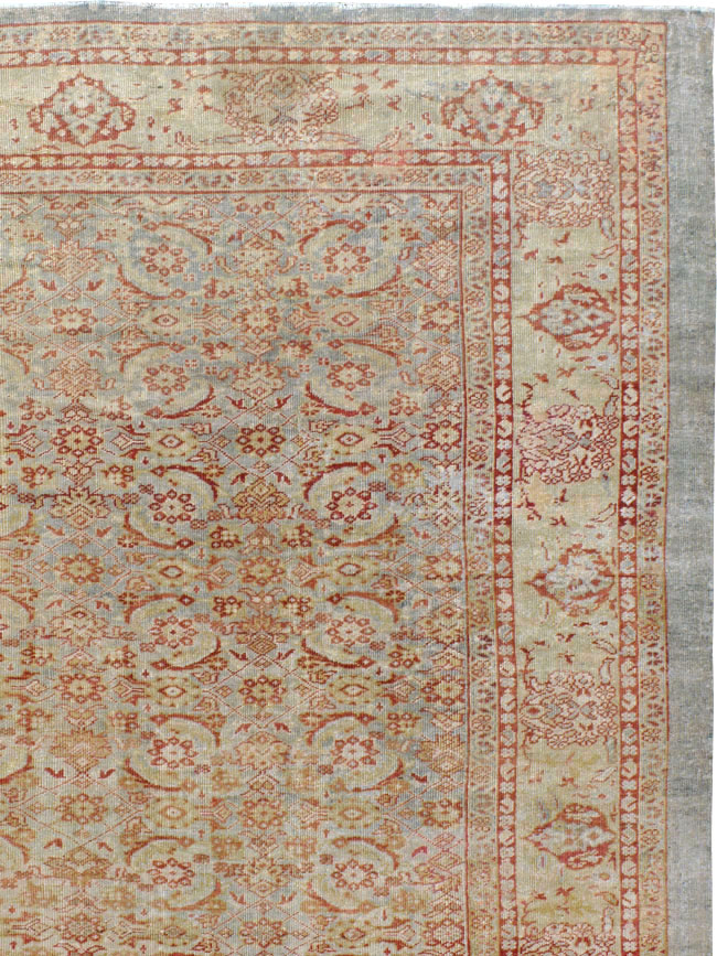 Antique Persian Mahal Square Carpet, No.20765 - Gsblank
