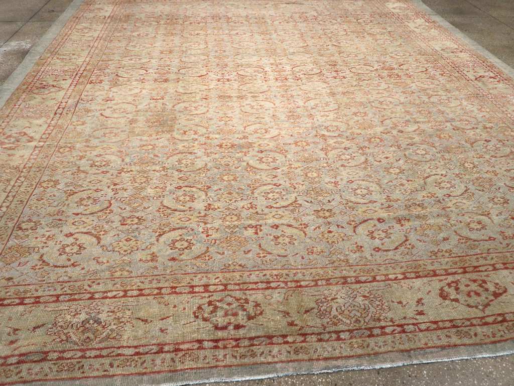 Antique Persian Mahal Square Carpet, No.20765 - Gsblank