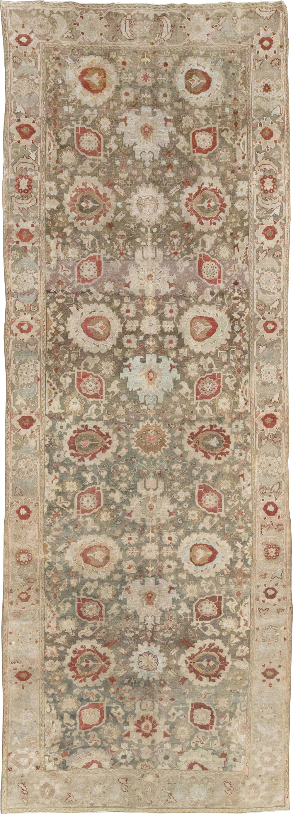 Antique Persian Malayer Wide Gallery Runner, No.20797 - Gsblank
