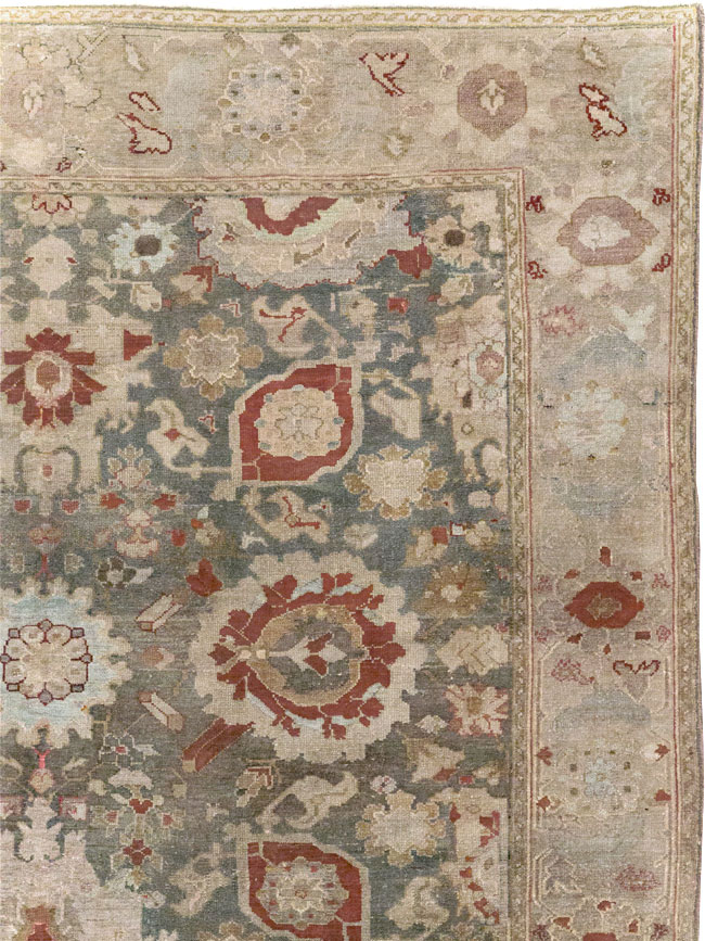 Antique Persian Malayer Wide Gallery Runner, No.20797 - Gsblank