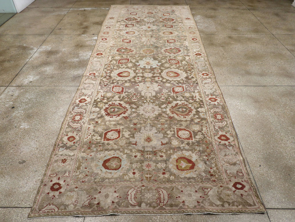 Antique Persian Malayer Wide Gallery Runner, No.20797 - Gsblank