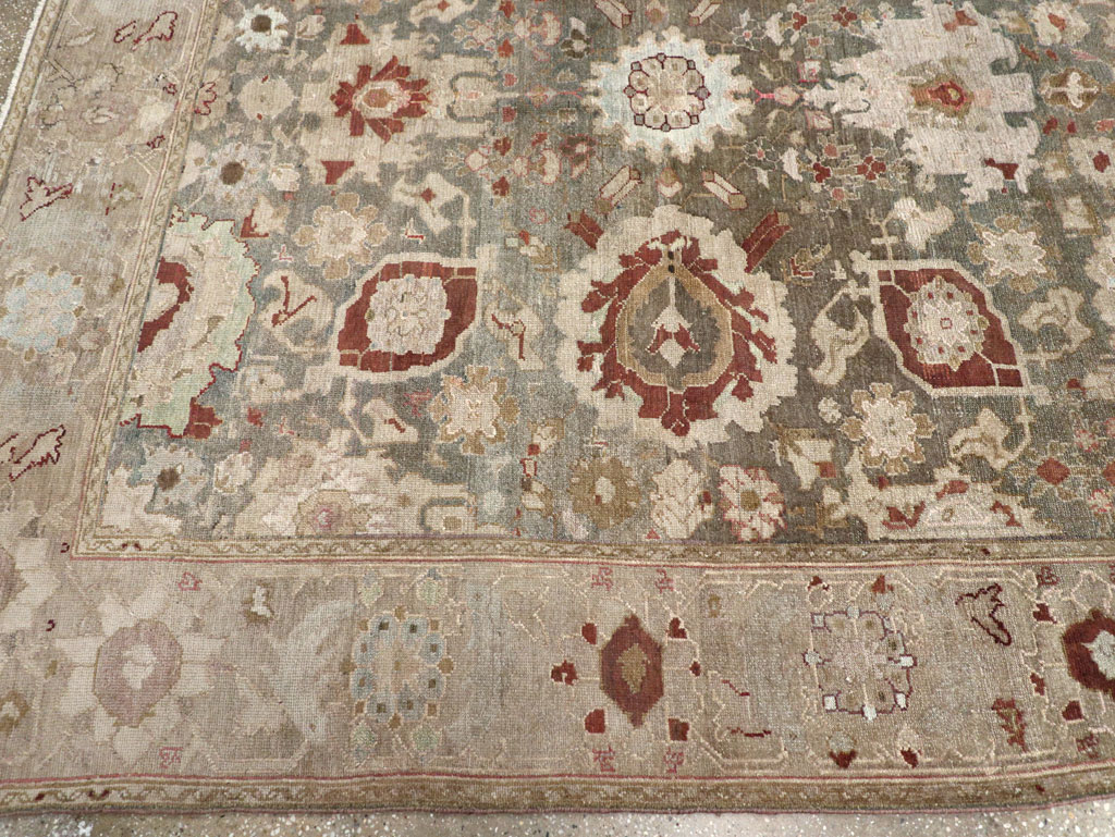 Antique Persian Malayer Wide Gallery Runner, No.20797 - Gsblank