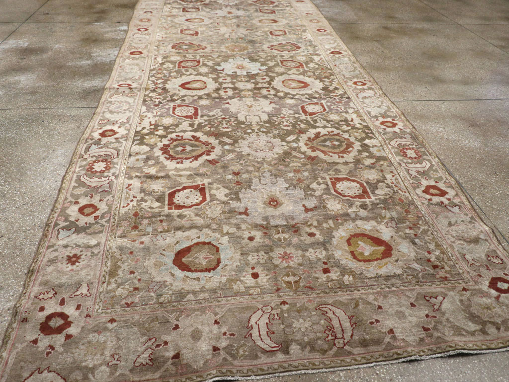 Antique Persian Malayer Wide Gallery Runner, No.20797 - Gsblank