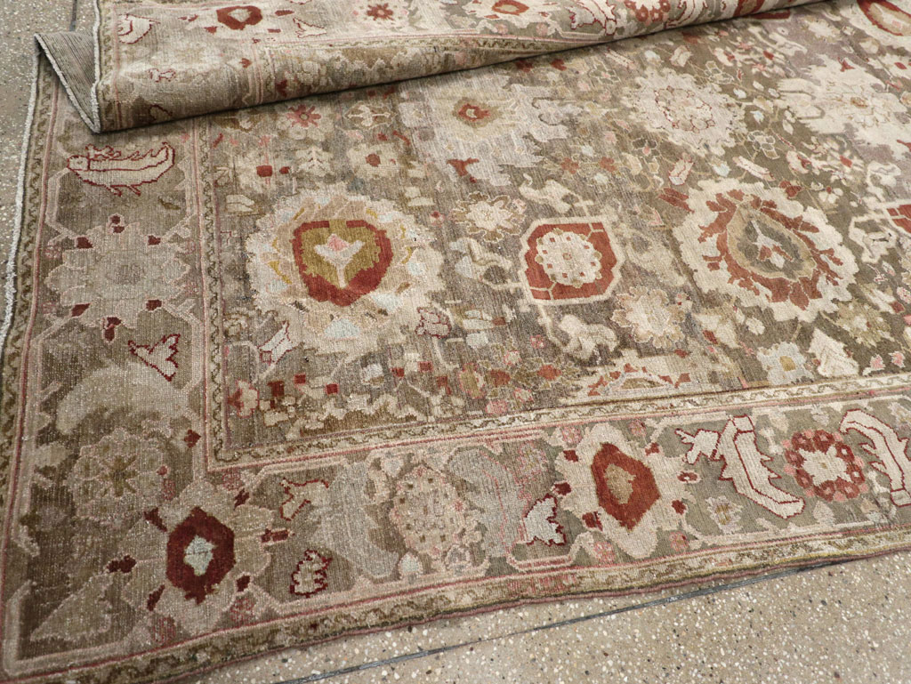 Antique Persian Malayer Wide Gallery Runner, No.20797 - Gsblank