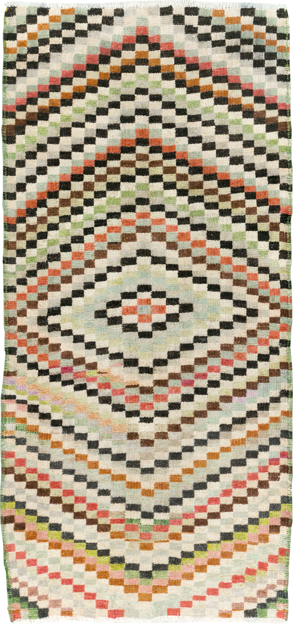Vintage Deco Style Anatolian Rug, No.20808 - Gsblank