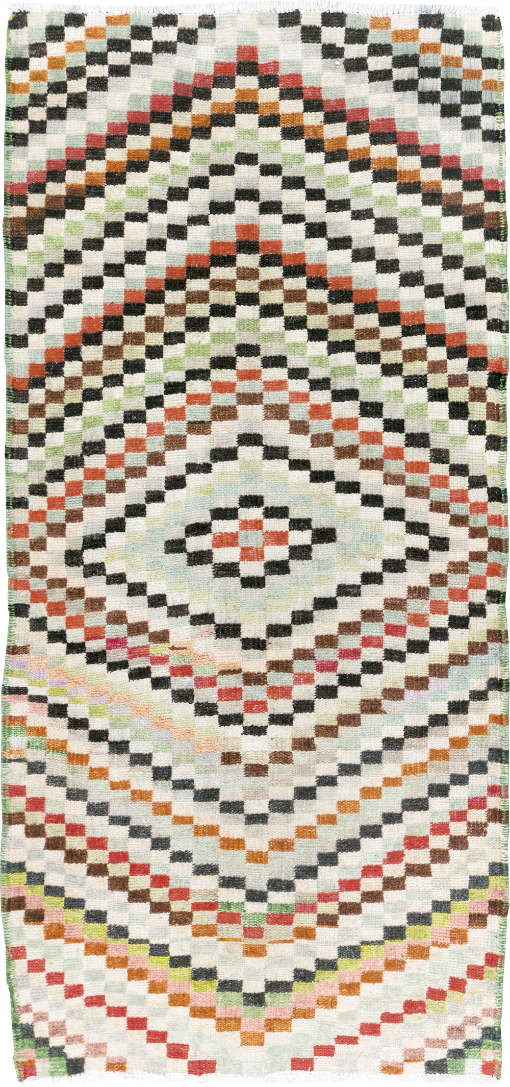 Vintage Deco Style Anatolian Rug, No.20808 - Gsblank