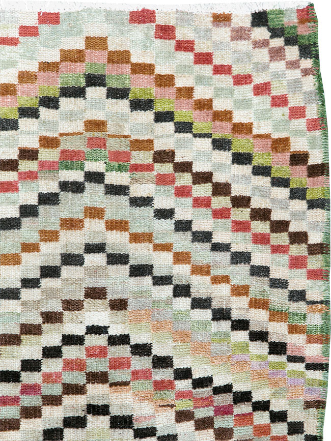 Vintage Deco Style Anatolian Rug, No.20808 - Gsblank
