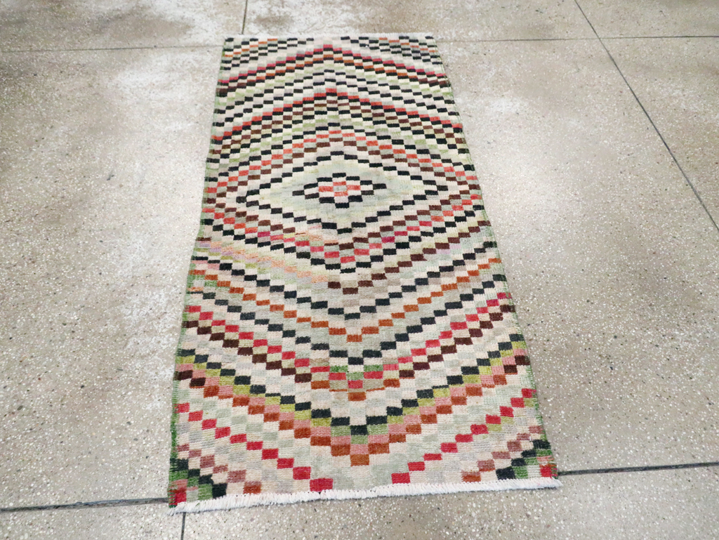 Vintage Deco Style Anatolian Rug, No.20808 - Gsblank
