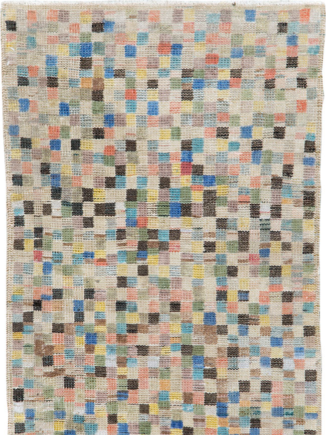 Vintage Turkish Anatolian Throw Rug, No.20811 - Gsblank