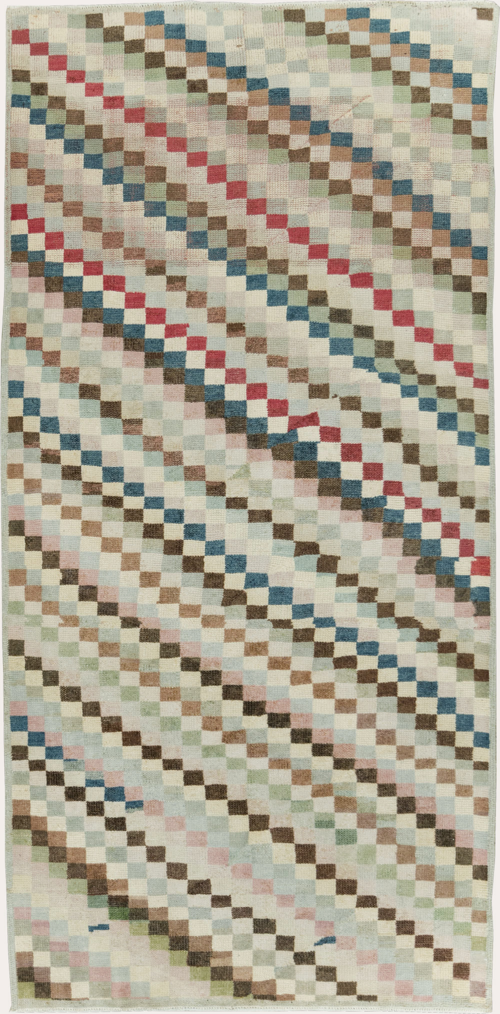 Vintage Turkish Anatolian Distressed Rug, No.20830 - Gsblank