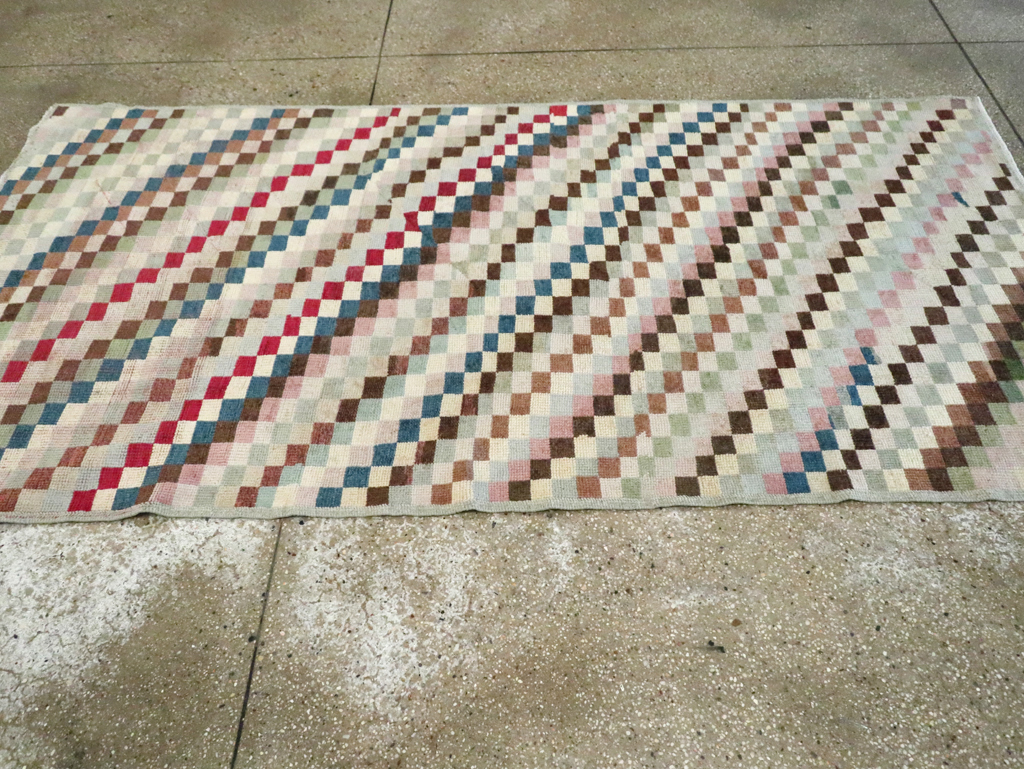 Vintage Turkish Anatolian Distressed Rug, No.20830 - Gsblank