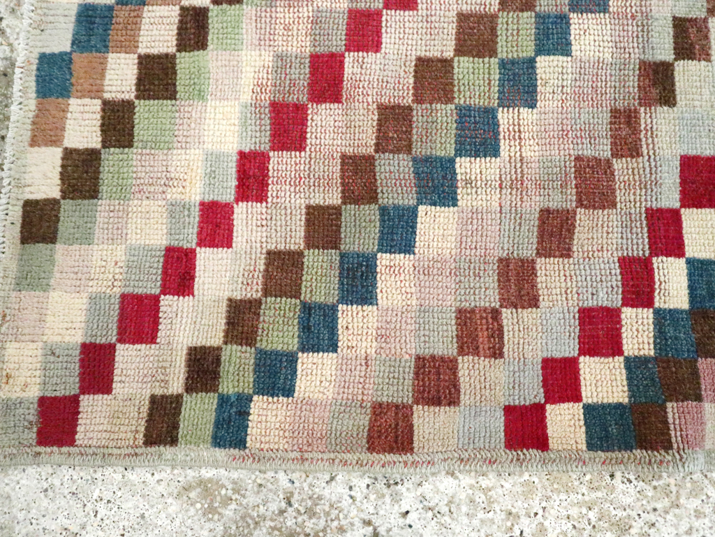 Vintage Turkish Anatolian Distressed Rug, No.20830 - Gsblank