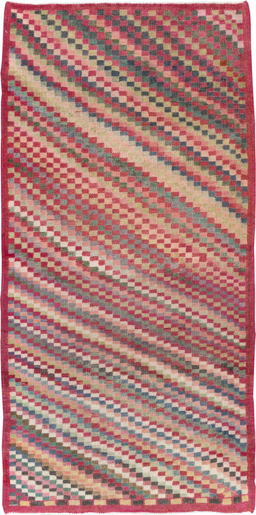 Vintage Turkish Anatolian Throw Rug, No.20843 - Gsblank