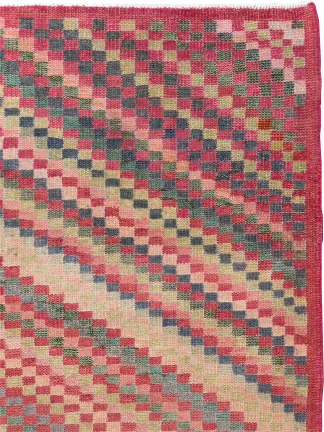 Vintage Turkish Anatolian Throw Rug, No.20843 - Gsblank