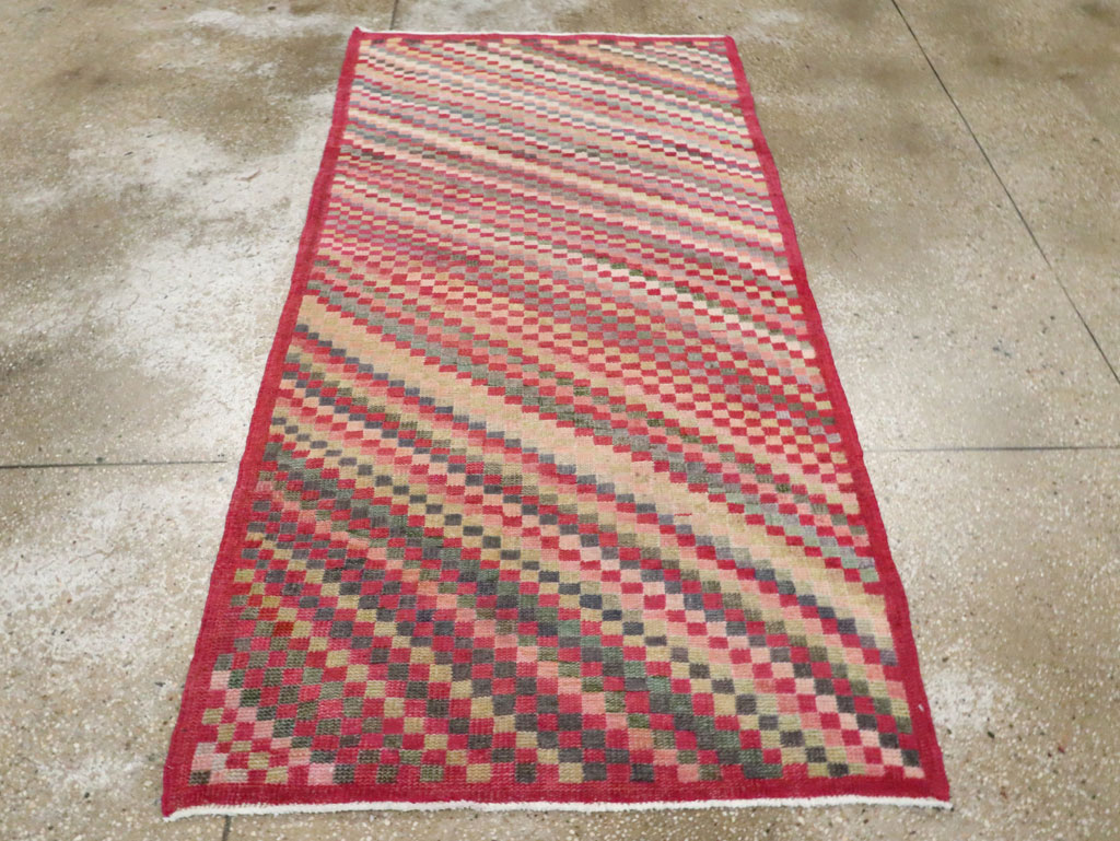 Vintage Turkish Anatolian Throw Rug, No.20843 - Gsblank