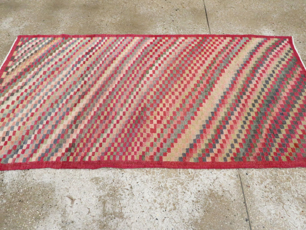 Vintage Turkish Anatolian Throw Rug, No.20843 - Gsblank