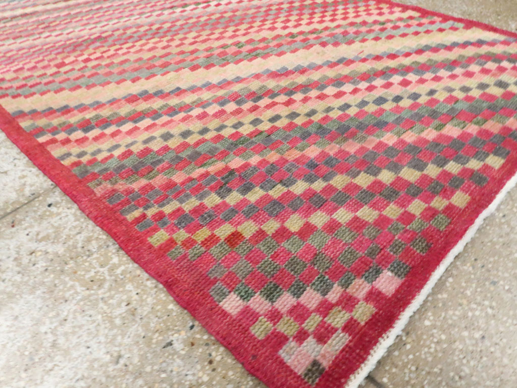 Vintage Turkish Anatolian Throw Rug, No.20843 - Gsblank