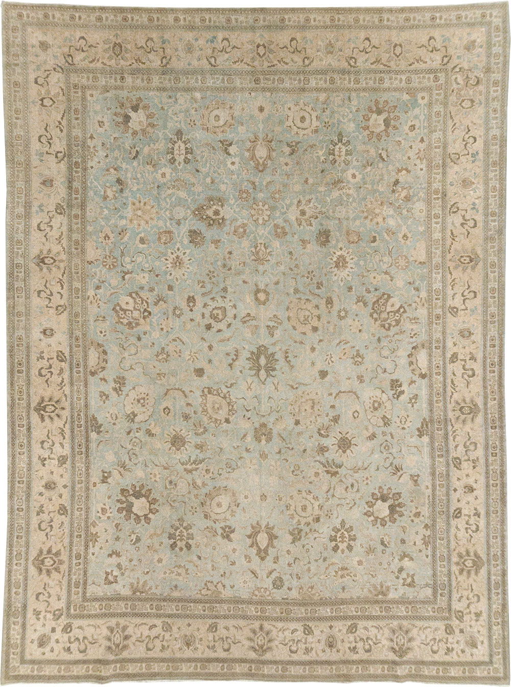 Antique Persian Tabriz Room Size Carpet, No.20909 - Gsblank