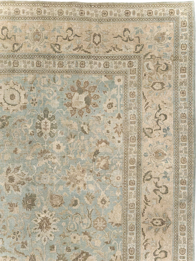 Antique Persian Tabriz Room Size Carpet, No.20909 - Gsblank