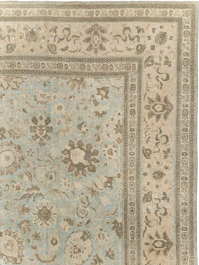 Antique Persian Tabriz Room Size Carpet, No.20909 - Gsblank
