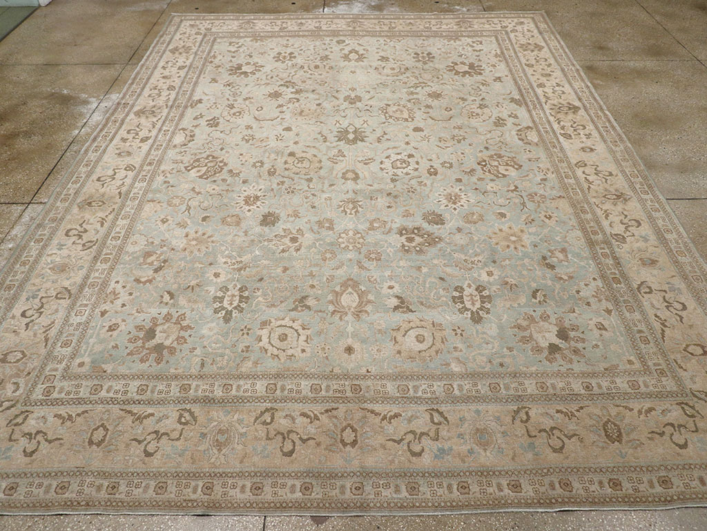 Antique Persian Tabriz Room Size Carpet, No.20909 - Gsblank