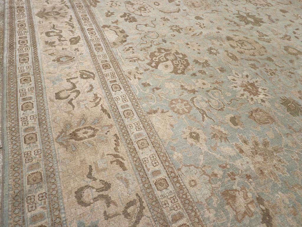 Antique Persian Tabriz Room Size Carpet, No.20909 - Gsblank