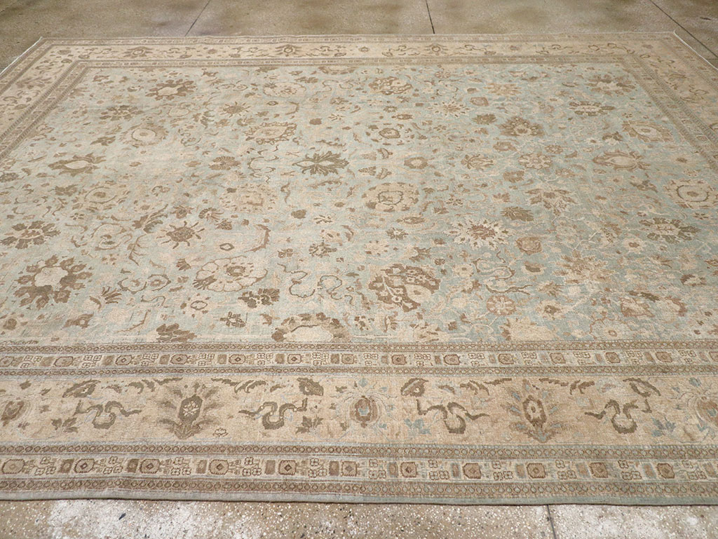 Antique Persian Tabriz Room Size Carpet, No.20909 - Gsblank