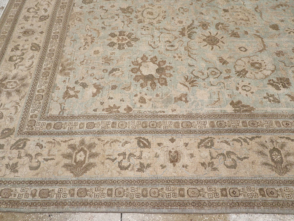 Antique Persian Tabriz Room Size Carpet, No.20909 - Gsblank