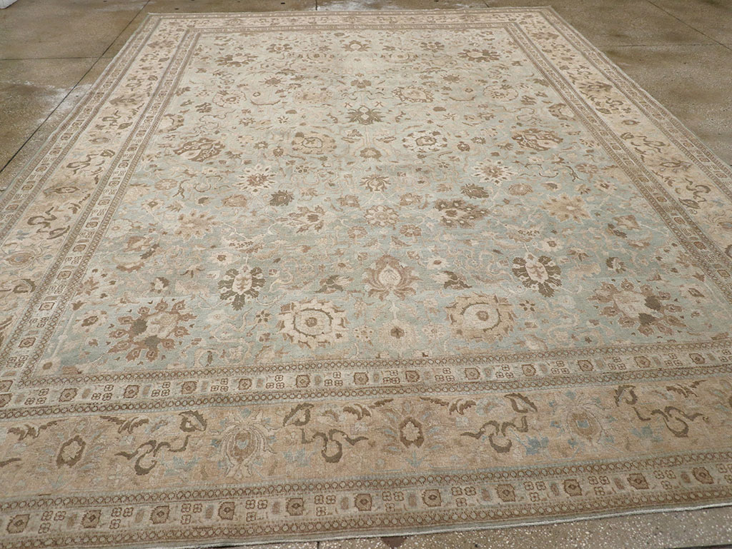 Antique Persian Tabriz Room Size Carpet, No.20909 - Gsblank
