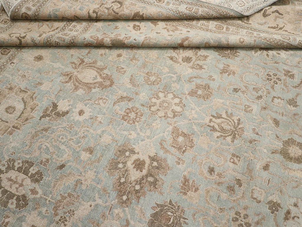 Antique Persian Tabriz Room Size Carpet, No.20909 - Gsblank