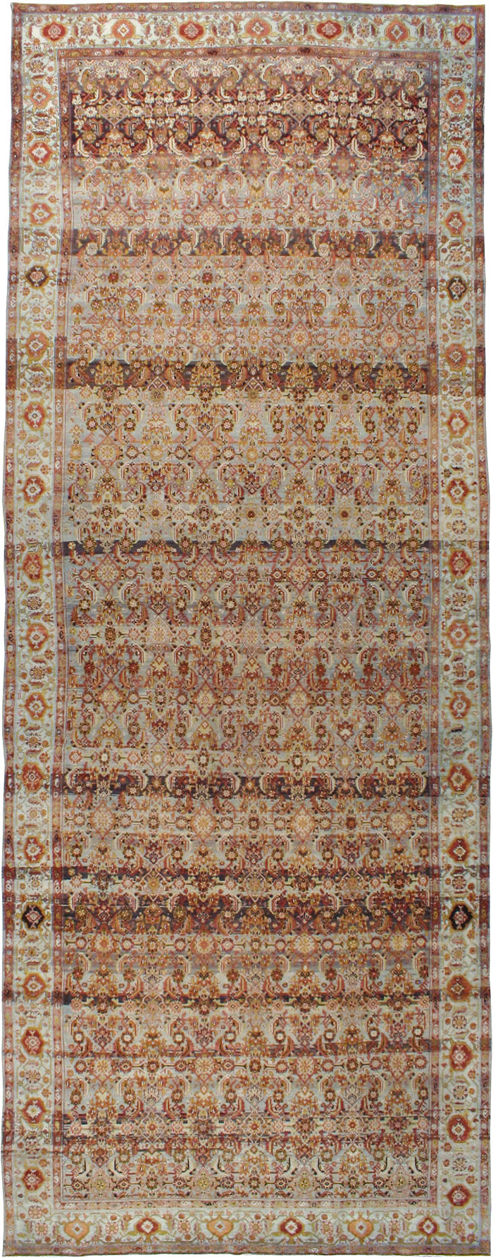 Vintage Persian Malayer Wide Gallery Runner, No.20911 - Gsblank