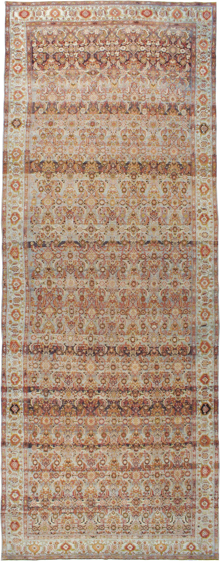 Vintage Persian Malayer Wide Gallery Runner, No.20911 - Gsblank