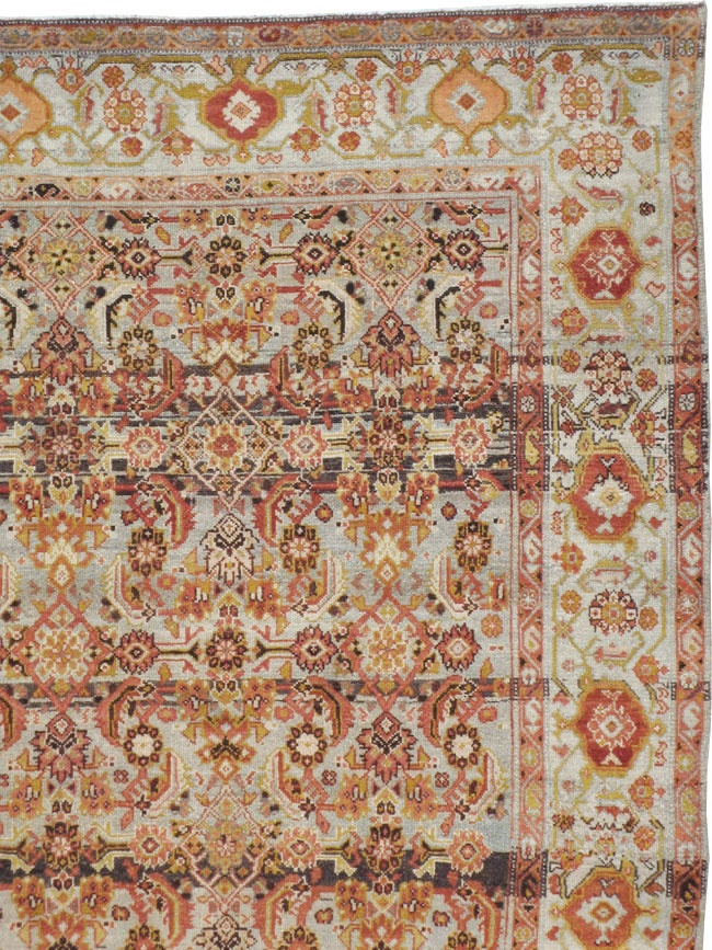 Vintage Persian Malayer Wide Gallery Runner, No.20911 - Gsblank