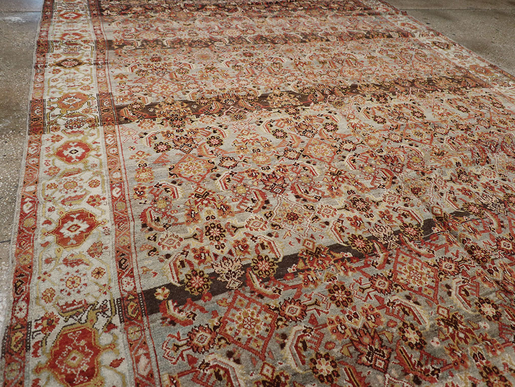 Vintage Persian Malayer Wide Gallery Runner, No.20911 - Gsblank