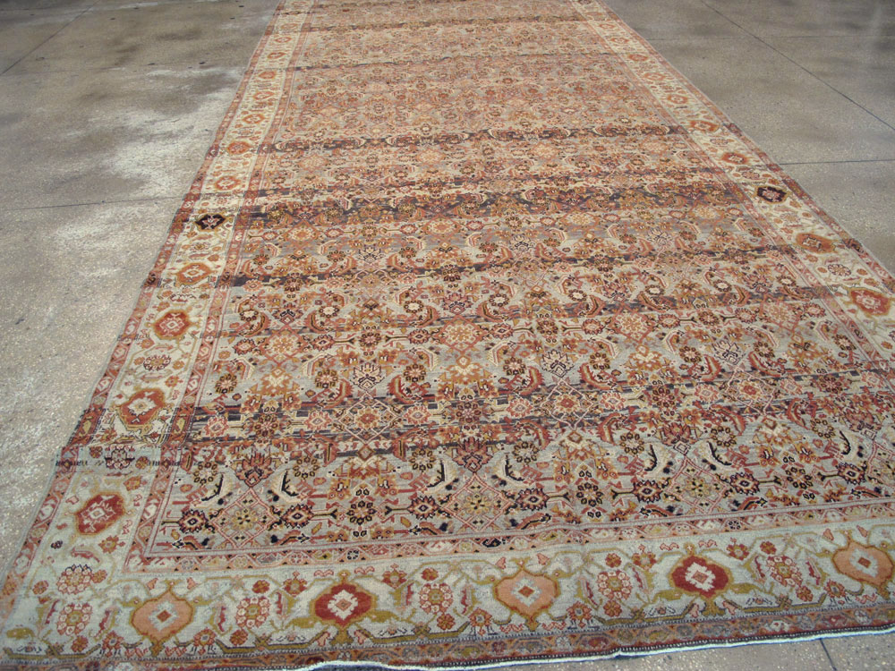Vintage Persian Malayer Wide Gallery Runner, No.20911 - Gsblank