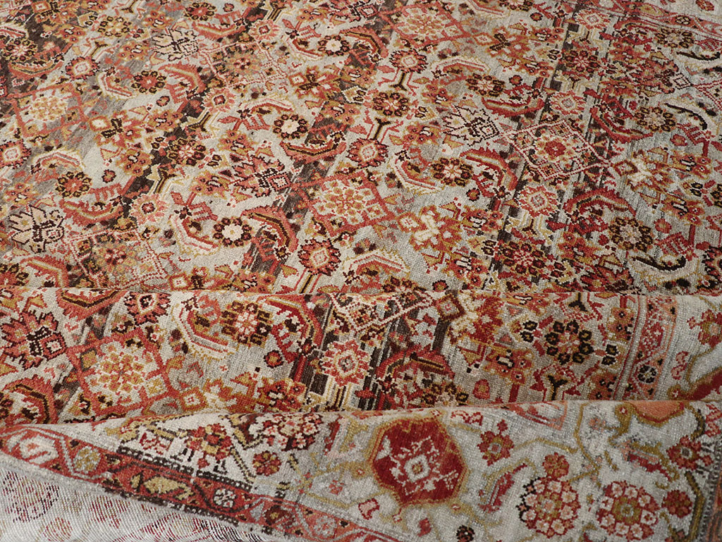 Vintage Persian Malayer Wide Gallery Runner, No.20911 - Gsblank