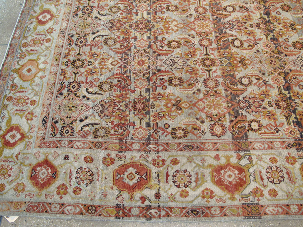 Vintage Persian Malayer Wide Gallery Runner, No.20911 - Gsblank