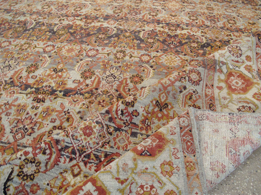 Vintage Persian Malayer Wide Gallery Runner, No.20911 - Gsblank