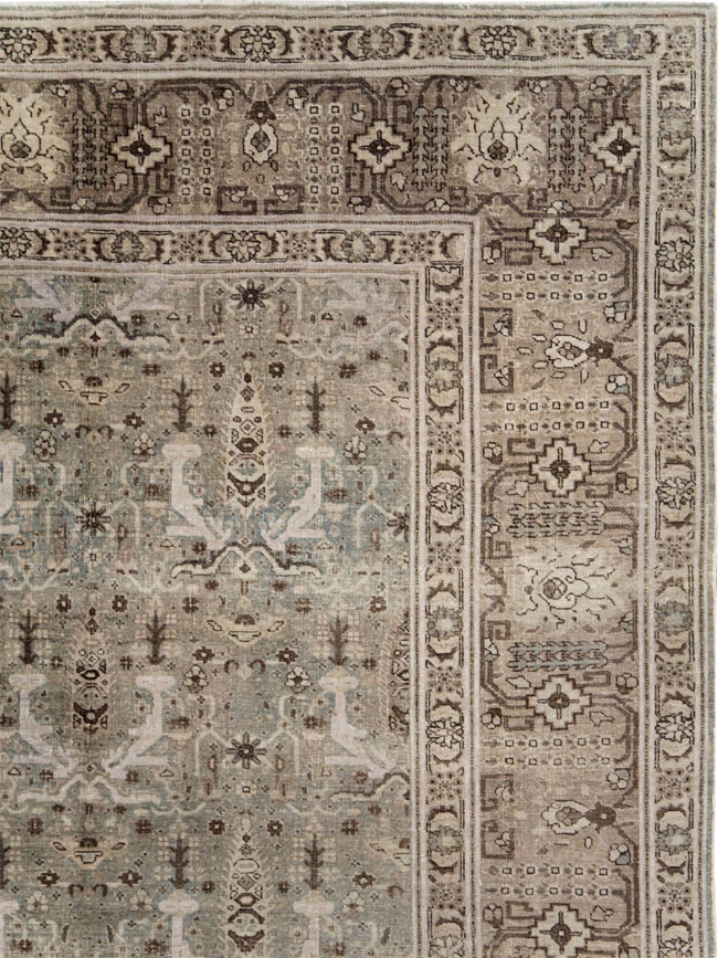 Antique Persian Tabriz Large Room Size Carpet, No.20921 - Gsblank