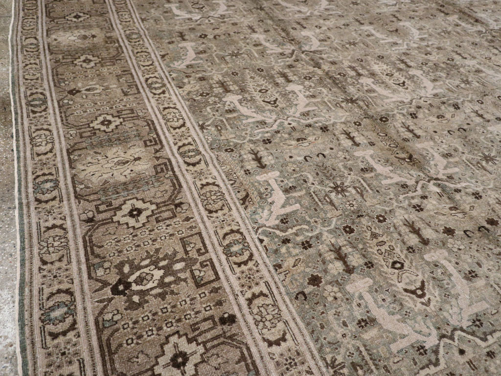 Antique Persian Tabriz Large Room Size Carpet, No.20921 - Gsblank