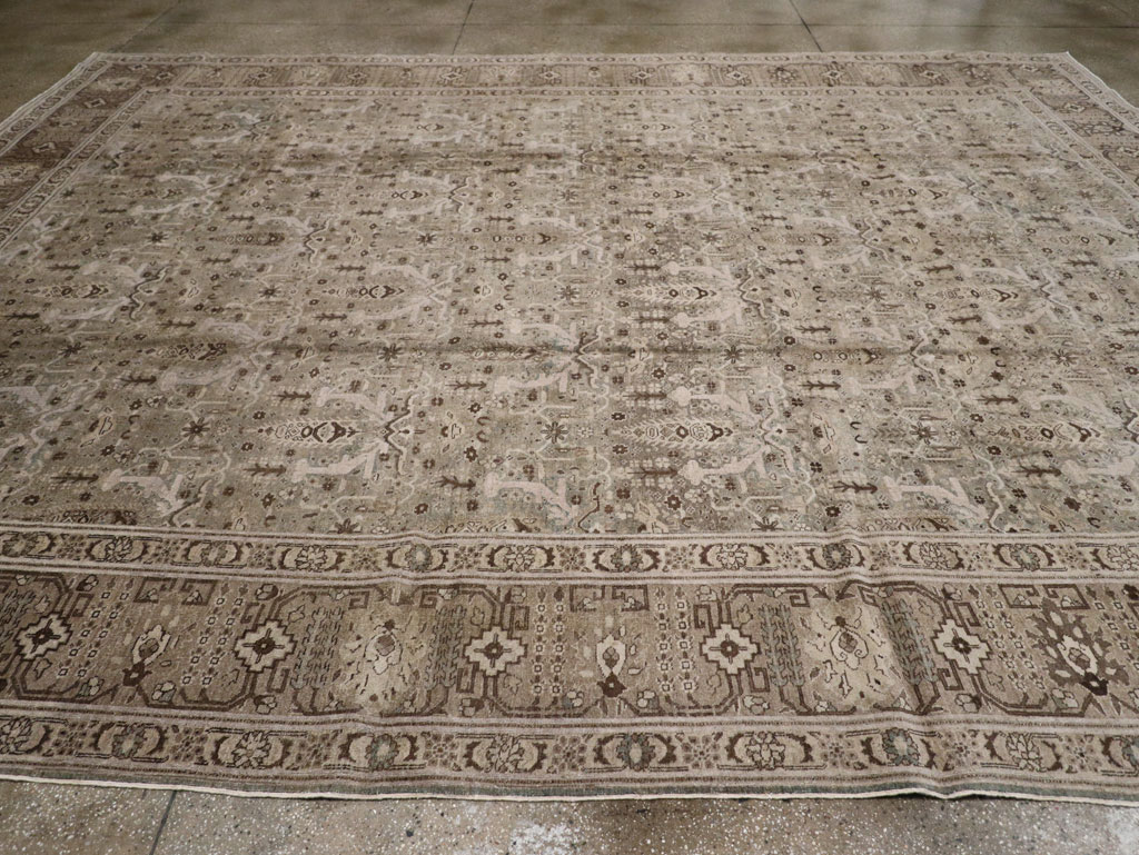 Antique Persian Tabriz Large Room Size Carpet, No.20921 - Gsblank