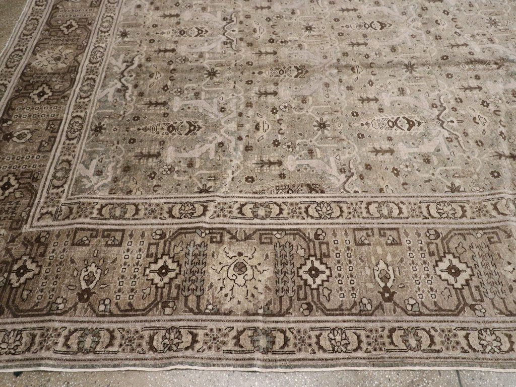 Antique Persian Tabriz Large Room Size Carpet, No.20921 - Gsblank