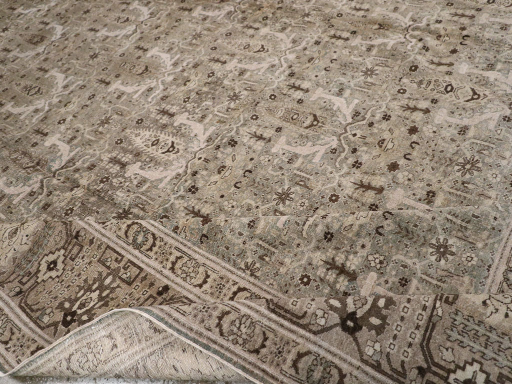 Antique Persian Tabriz Large Room Size Carpet, No.20921 - Gsblank