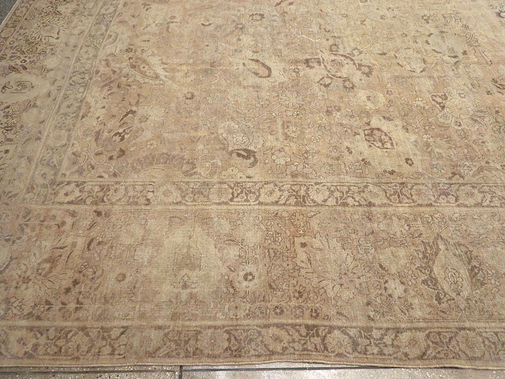 Antique Persian Tabriz Oversize Carpet, No.20929 - Gsblank