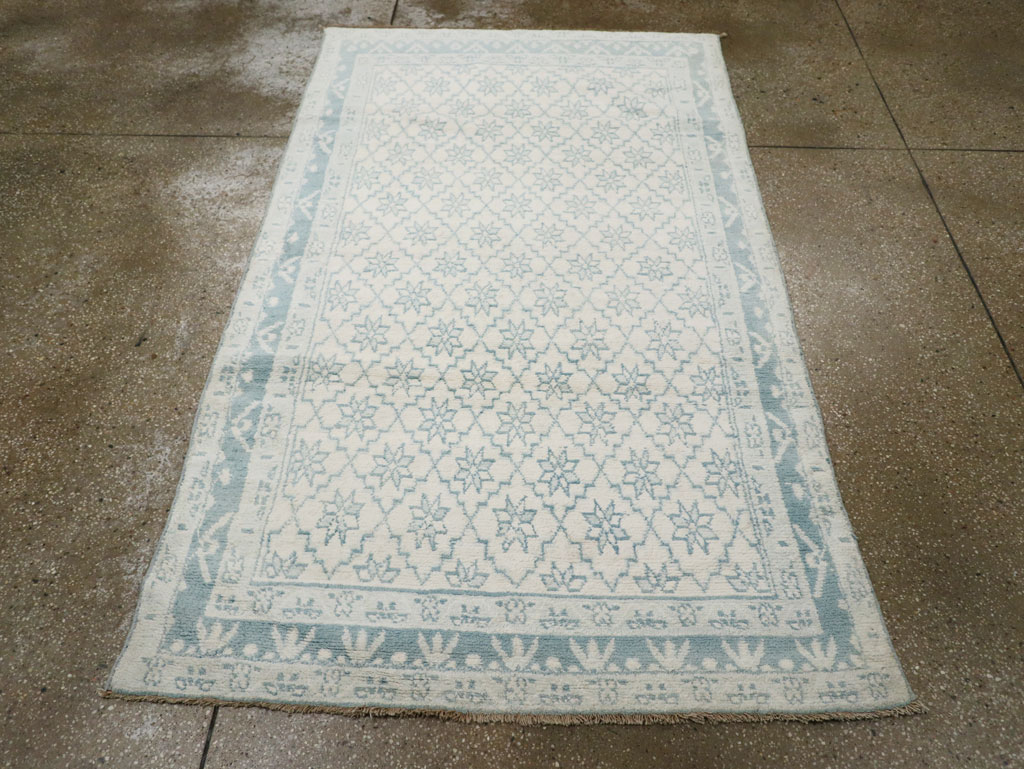 Vintage Indian Cotton Agra Rug, No.20934 - Gsblank
