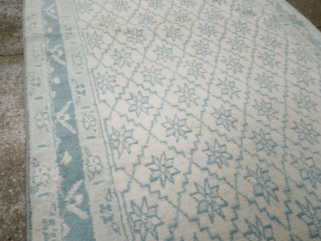 Vintage Indian Cotton Agra Rug, No.20934 - Gsblank