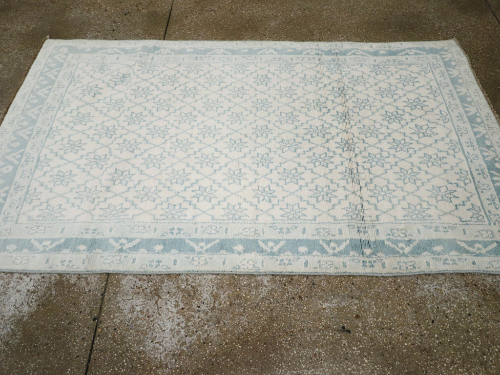 Vintage Indian Cotton Agra Rug, No.20934 - Gsblank